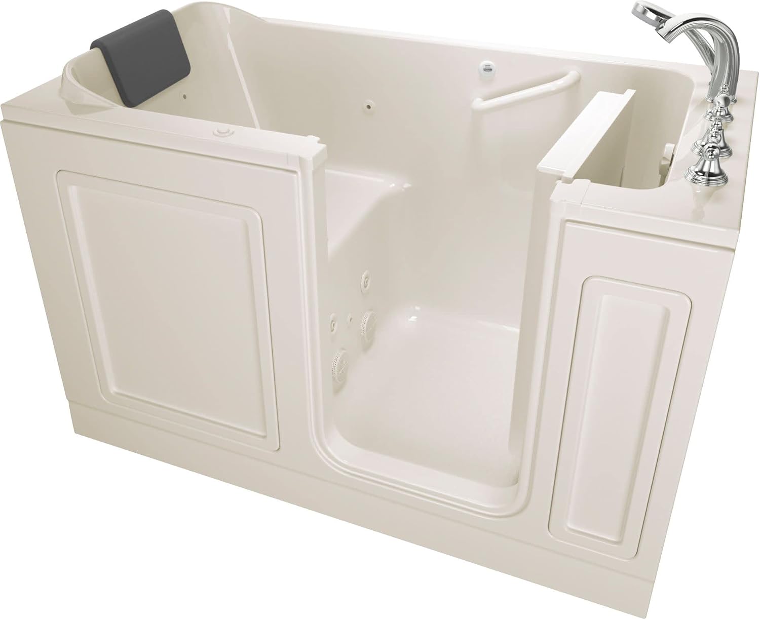 American Standard 3260.219.WRL Acrylic Luxury Series 32" x 60" Walk-In Bathtub with Whirlpool Massage system, Linen