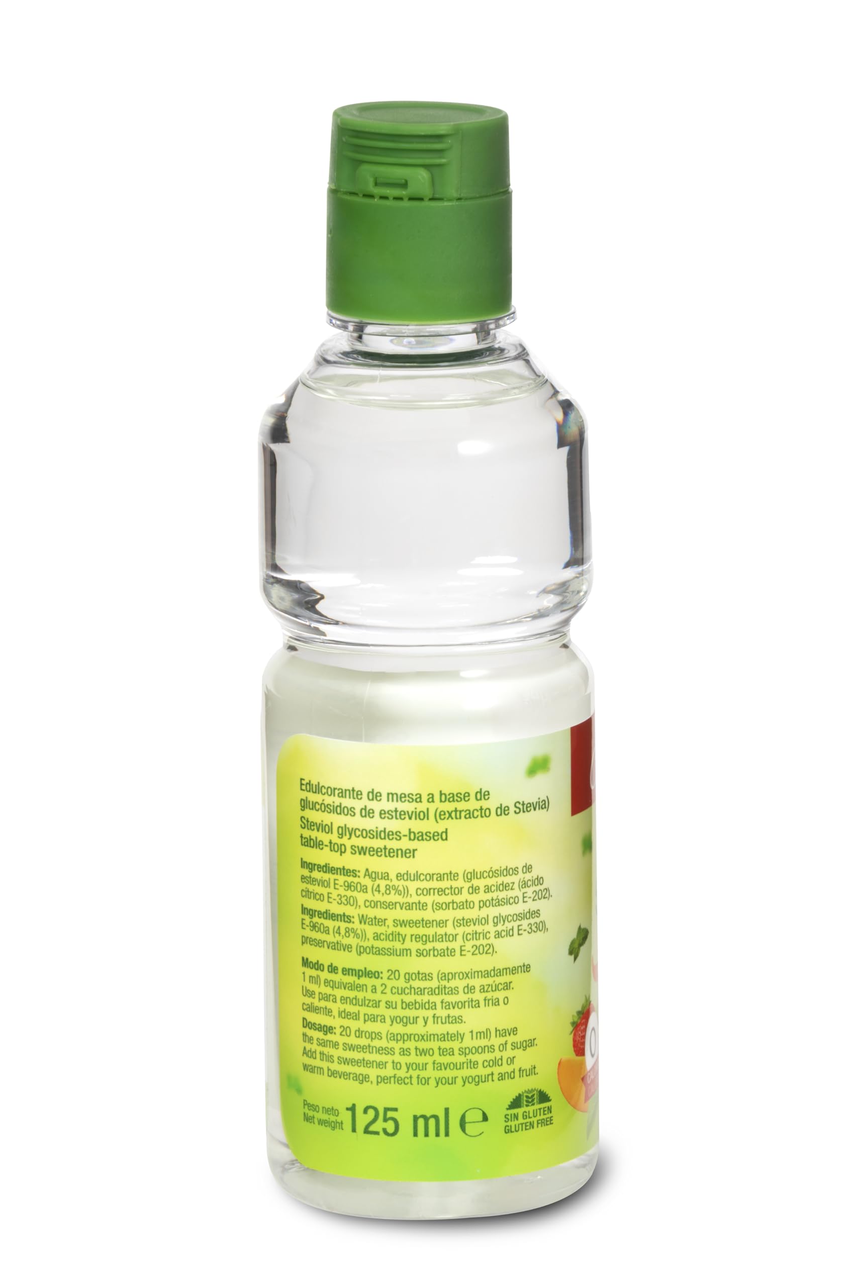 Castello Stevia Líquida 125 ml Pack 2 x 750 dosis Sustituto del Azúcar 0 Calorías Keto