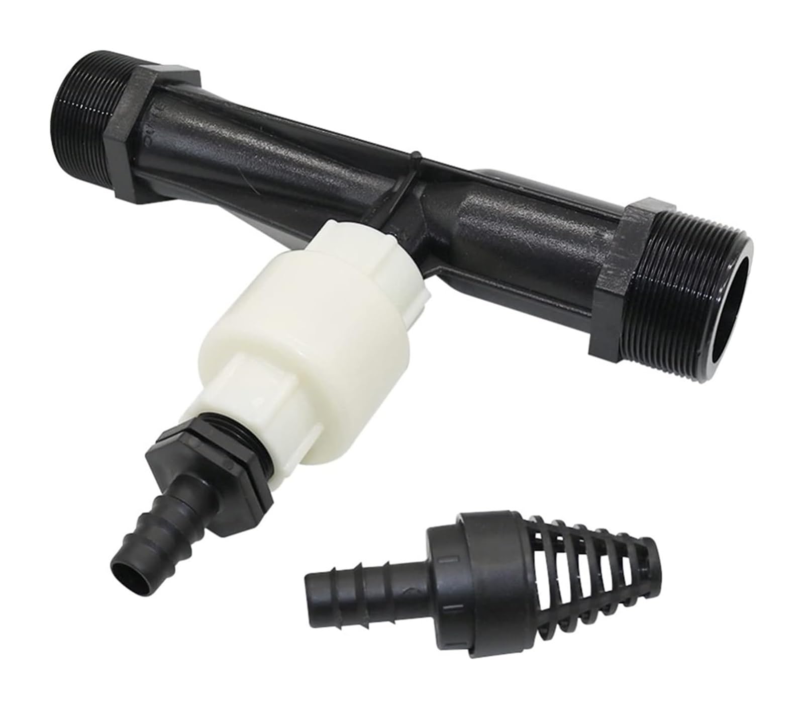 Aspersor para césped, Inyector de fertilizante POM Venturi | Riego de césped for jardín y patio de 2 pulgadas: inyector de fertilizante Venturi