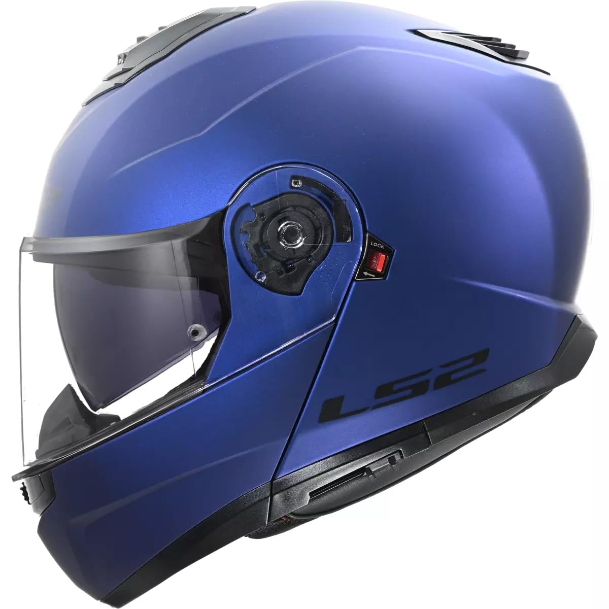LS2, Casco Moto Modular STROBE II SOLID Matt Navy Blue, L