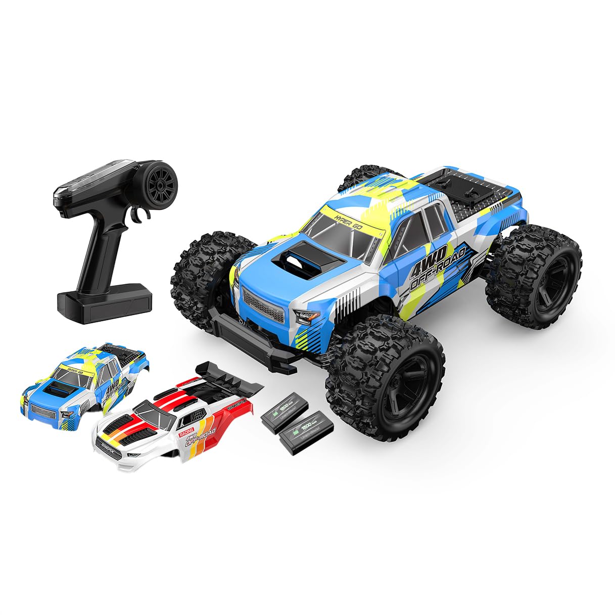 Amazon.co.jp: MJXRC 18208 1:18 高速ラジコンカー 30km/h 2色ボディ