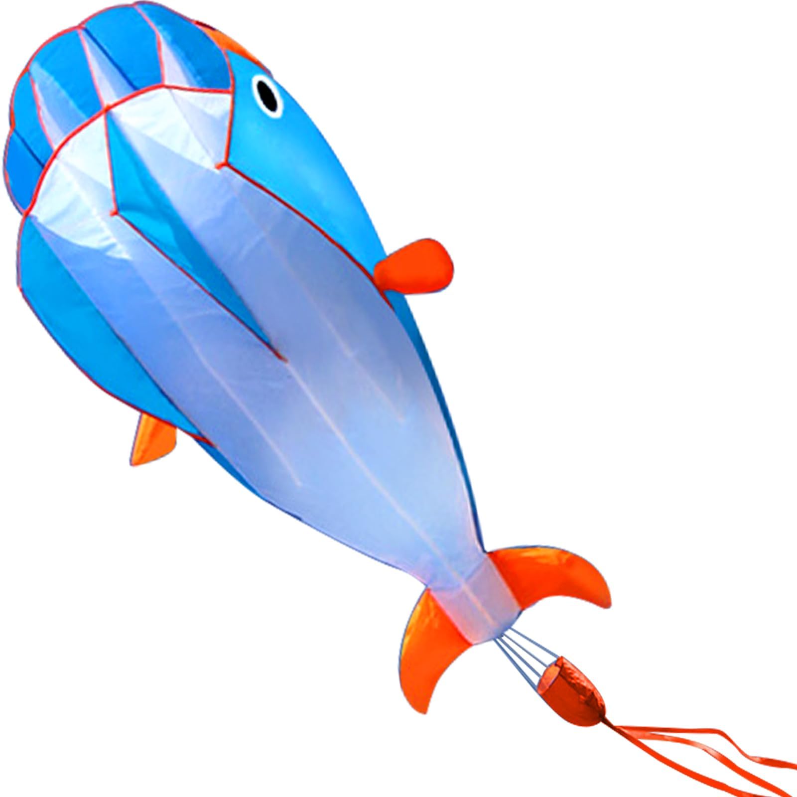 Kite 3D Dolphins Kite,for Kids and Adults,Easy to Fly,Excellent Fabric and Structure Design,The Pictures are Beautiful in high Definition,Suitable for Beginners(47x31) in.