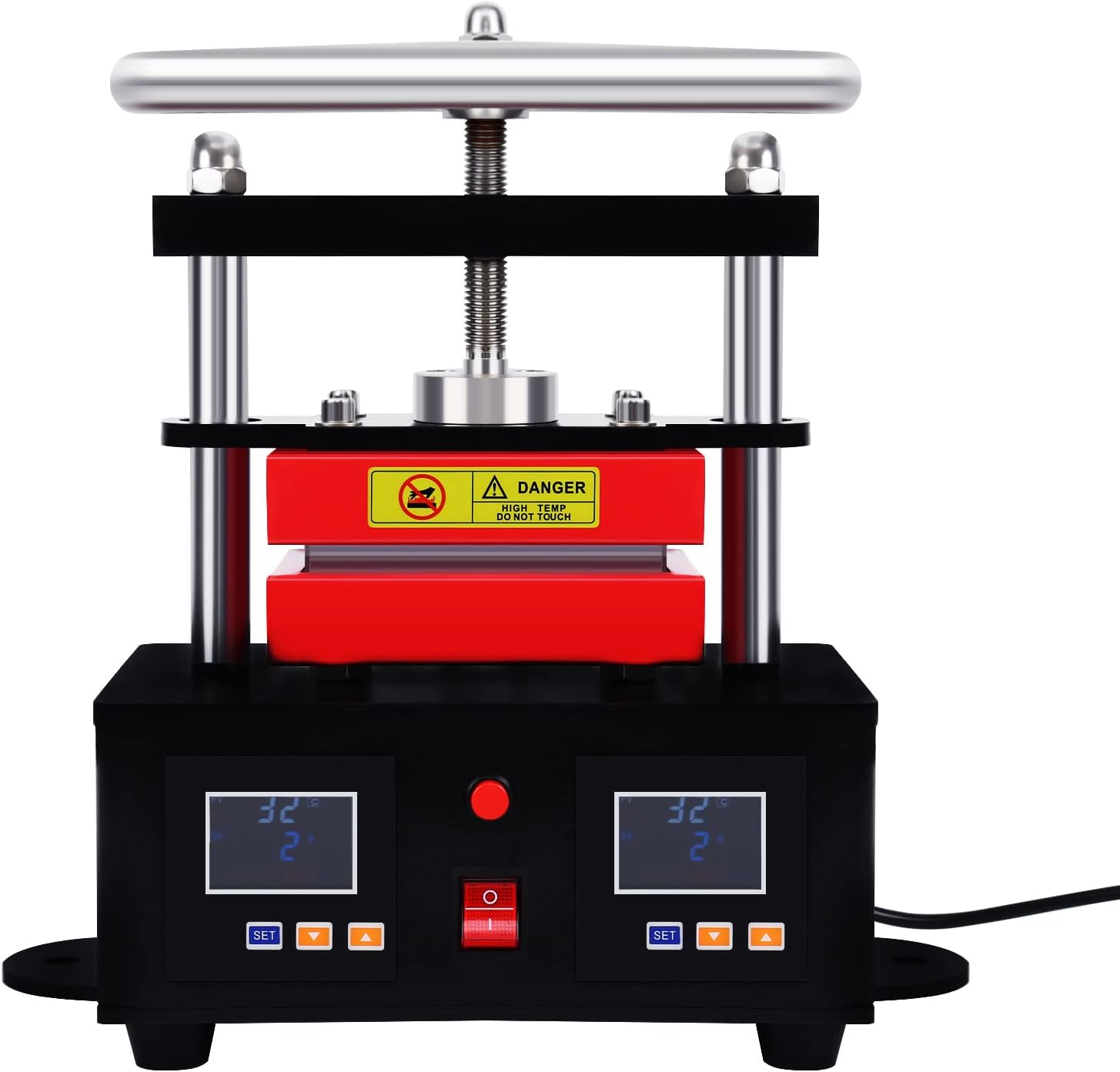 Yonntech Heat Press Machine 110V 2.4"X4.7" Dual Heating