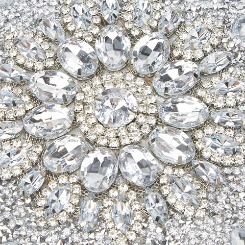 Image of Evening Bags for Women Sparkly Rhinestone Clutch Purses Luxury Handbags for Weddings Formal Prom Party 2026