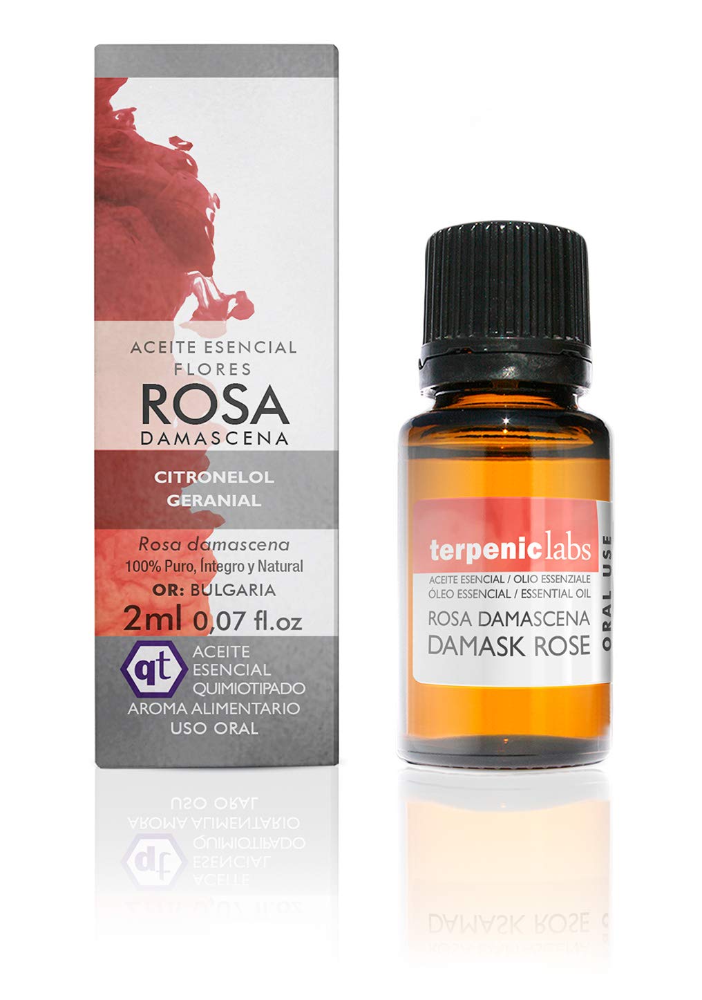Terpenic evo Rosa damascena aceite esencial alimentario 2ml. 1 Unidad 300 g
