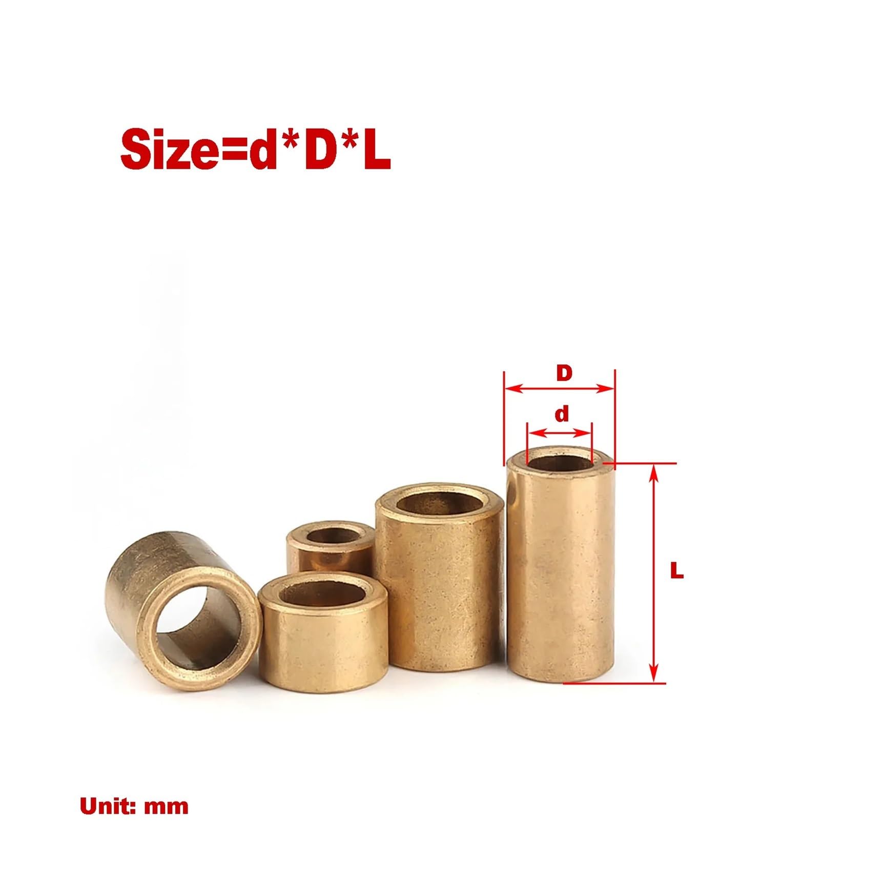 1 tuleja mosiężna do tulei miedzianej stosowanej w metalurgii proszków | Tuleja nośna łożyska olejowego Mała tuleja wału z czystej miedzi(20pcs 5X8X6)