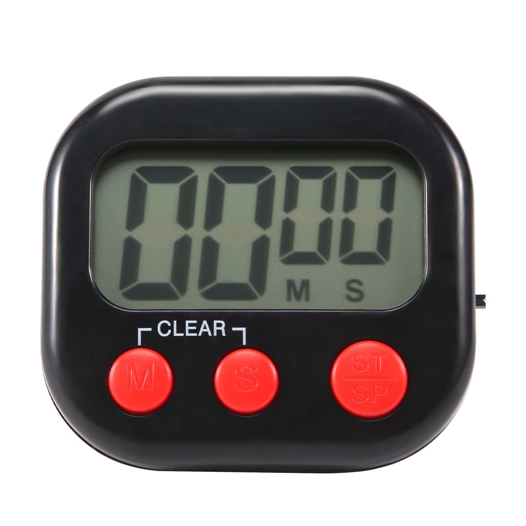 NIZEAMI Kitchen Timer, Digital Visual Timer Magnetic Clock Stopwatch Countdown Timer, Large LCD Screen Display for Cooking