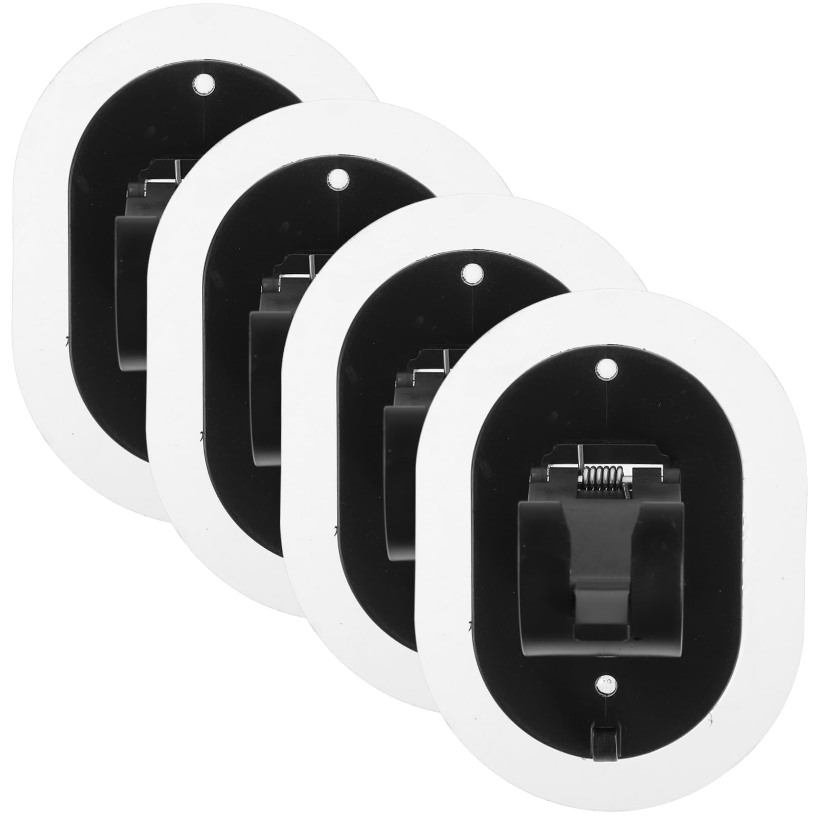 MAGICLULU 3 Ensembles Supports De Rideaux Auto Adhésifs Clipser pour Tiges De Rideaux Fixation sans Perçage pour Cuisine Salle De Bain Bureau Et Autres 4 Pièces * 3
