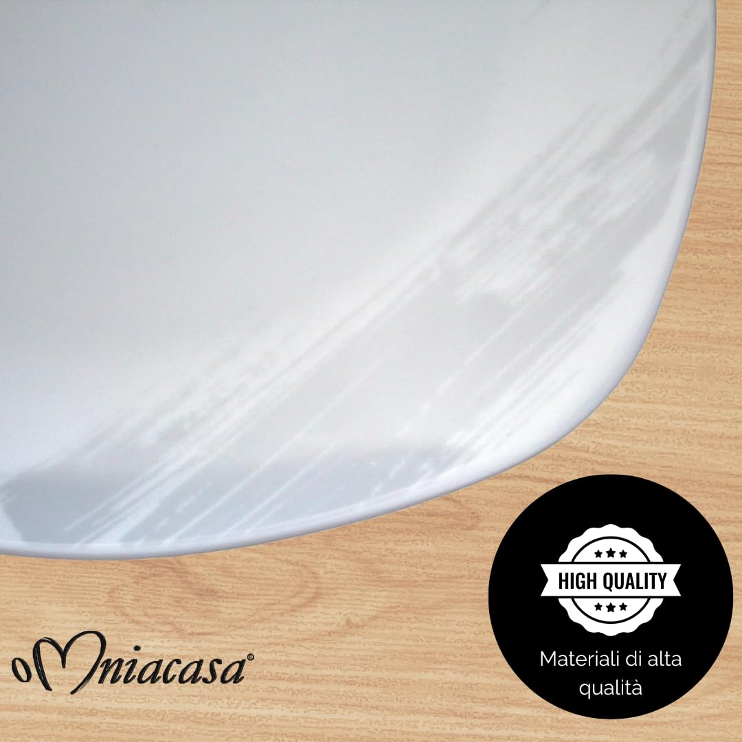 Set di Piatti Paint Da Tavola in Porcellana Resistente Design Moderno, 18 Pezzi Per 6 Persone, Bianco e Grigio, Per Uso Quotidiano, Per Lavastoviglie.