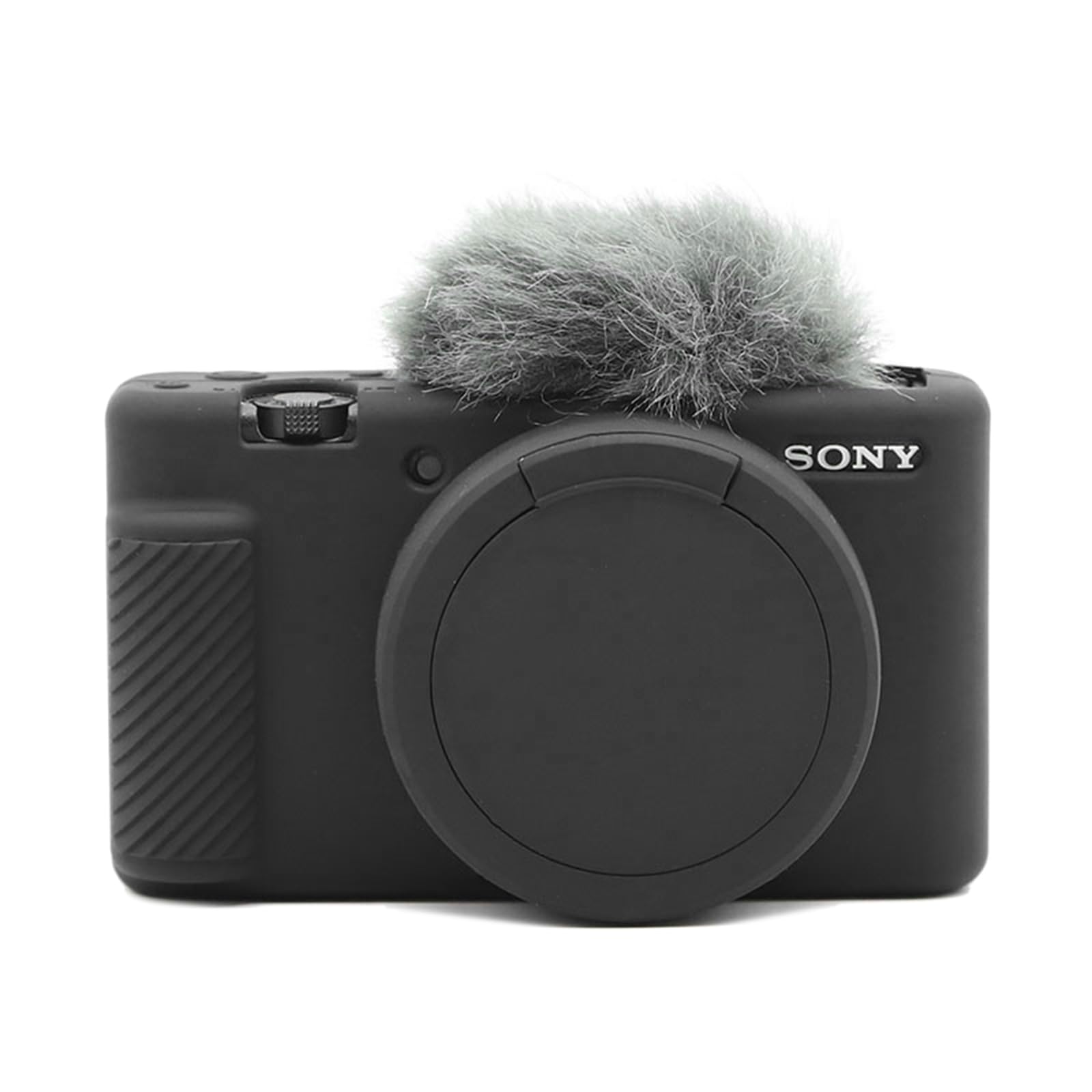 Rieibi ZV-1 Case, Soft Silicone Protective Case for Sony ZV-1 ZV1 Digital Camera, Lightweight ZV1 Camera Case - Black