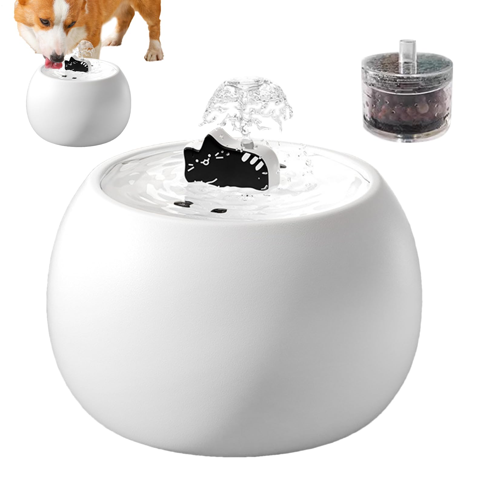 Fuente para Gatos Fuentes De Agua Desmontables para Gatos En Interior | Bebedero Recargable Larga Duración Agua Doméstico En Hogar Y Exterior Mascotas Cachorros Perros Bebedero