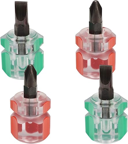Juego de destornilladores para máquina de coser, mini destornilladores rechonchos, destornilladores de bolsillo ultra cortos para espacios