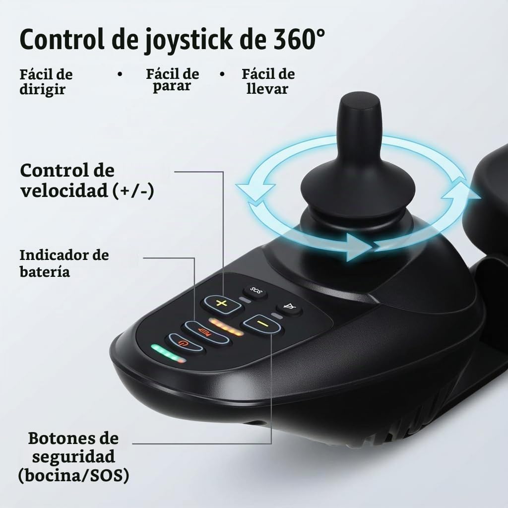 Silla de ruedas eléctrica plegable para personas mayores, silla eléctrica de viaje aprobada por aerolíneas con motores duales de 500 W, rango de 12 millas, marco ligero de 22 kg, freno antiinclinación