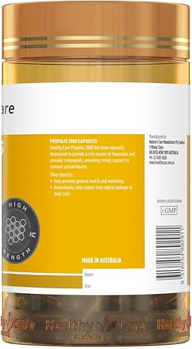 Vista 4 de Healthy Care Propóleos de importación paralela 2000 200Cápsulas