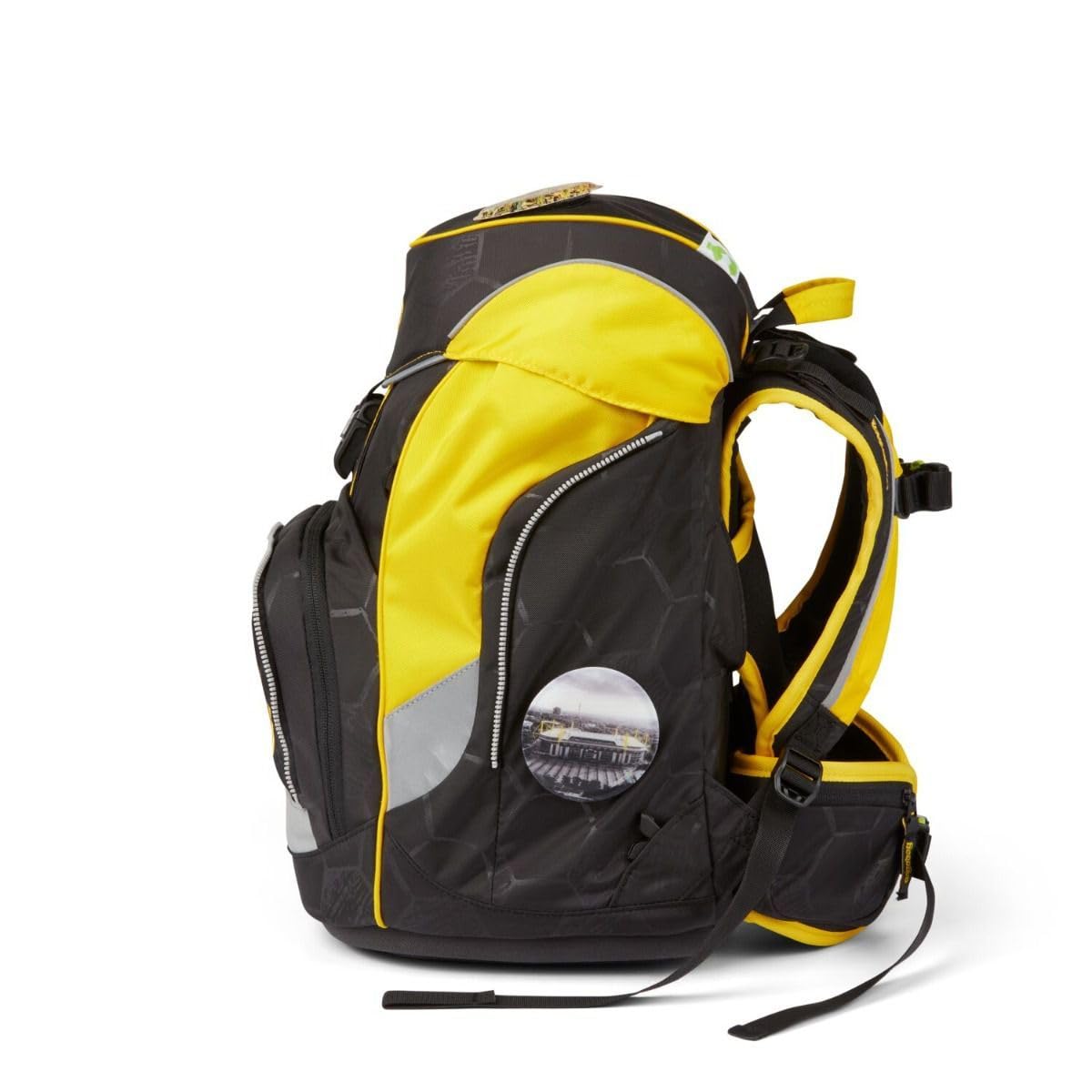 ergobag Pack Fußball Edition Schulrucksack Set inkl. Lunchset (Borussia Dortmund)