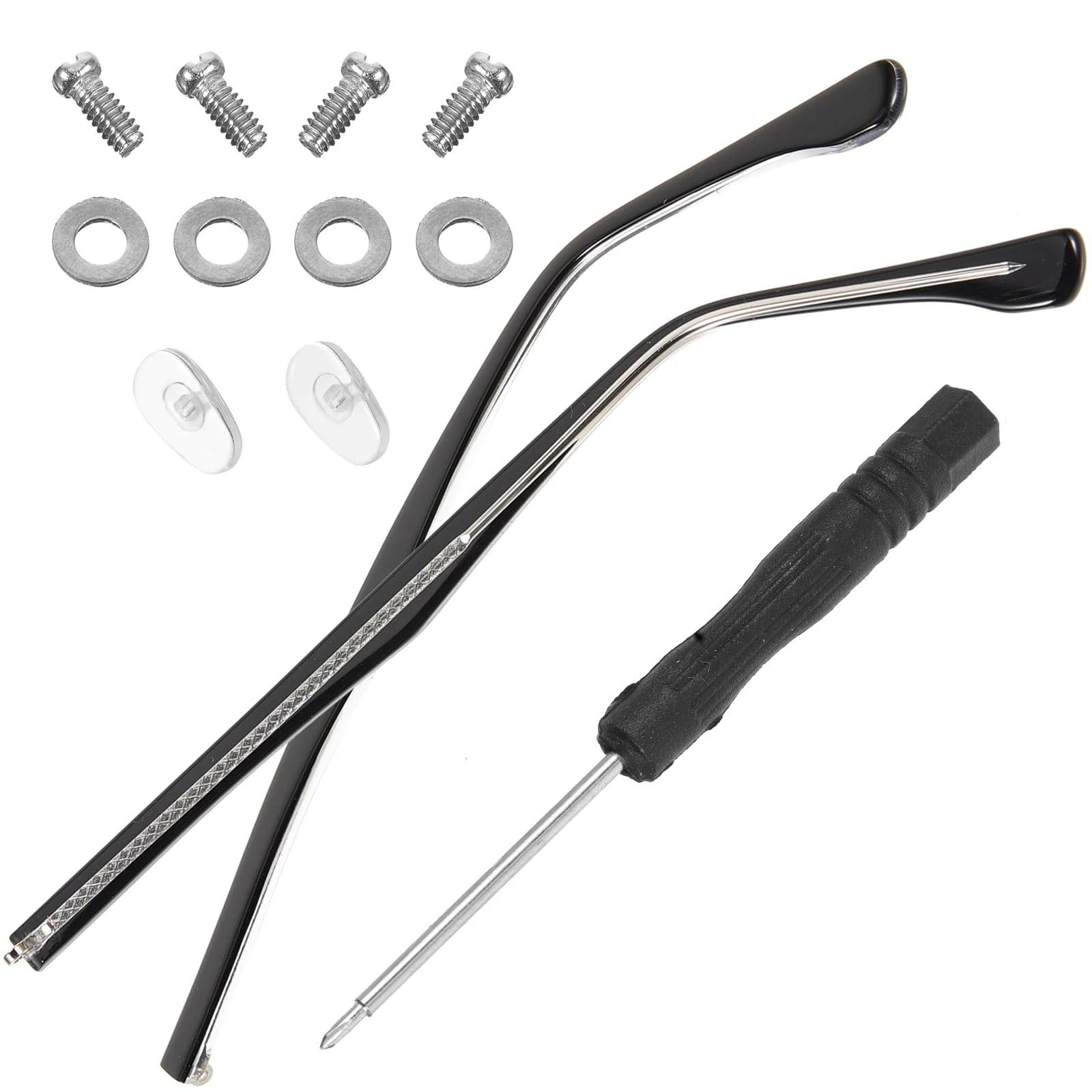 Gafas Patilla Patilla 1 Juego de accesorios for gafas, montura de gafas de repuesto, piezas de sien, ajuste Universal cómodo, suministro de gafas