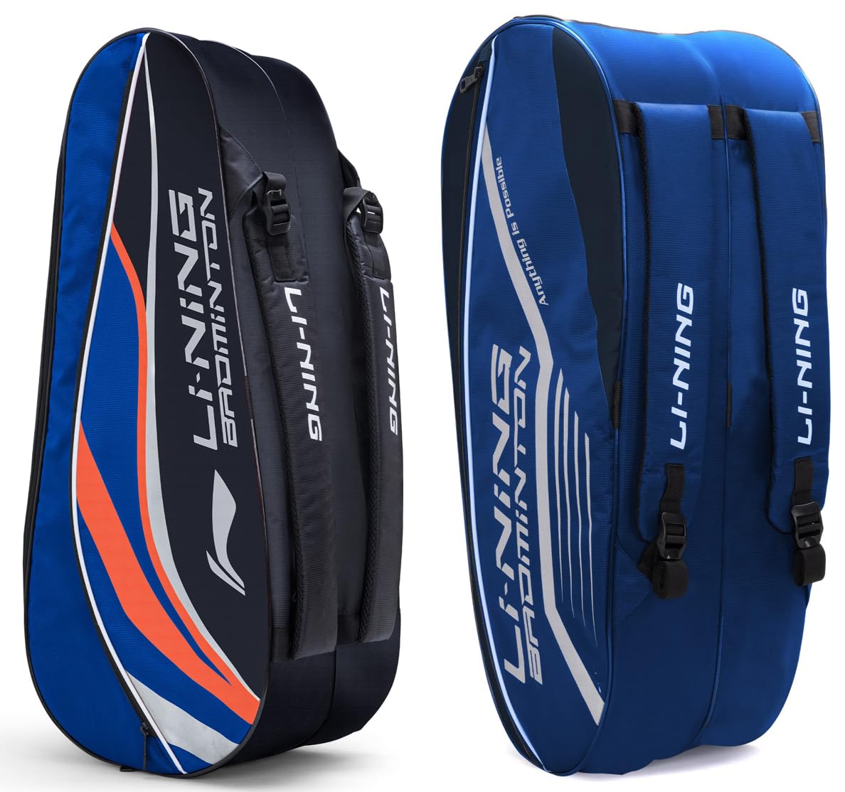 Buy LiNing Hot Shot Triple Zipper Polyester Badminton Kit Bag (Royal