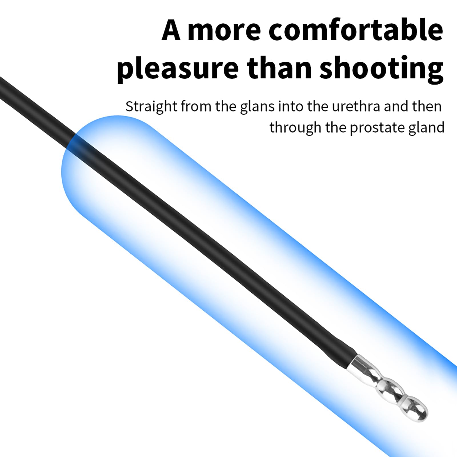 Electro Sex Penis Plug Vibratore Del Pene in Silicone Dilatatori Uretrali Uomo Stimolazione Uretrale Masturbazione Giocattolo Sessuale (L)