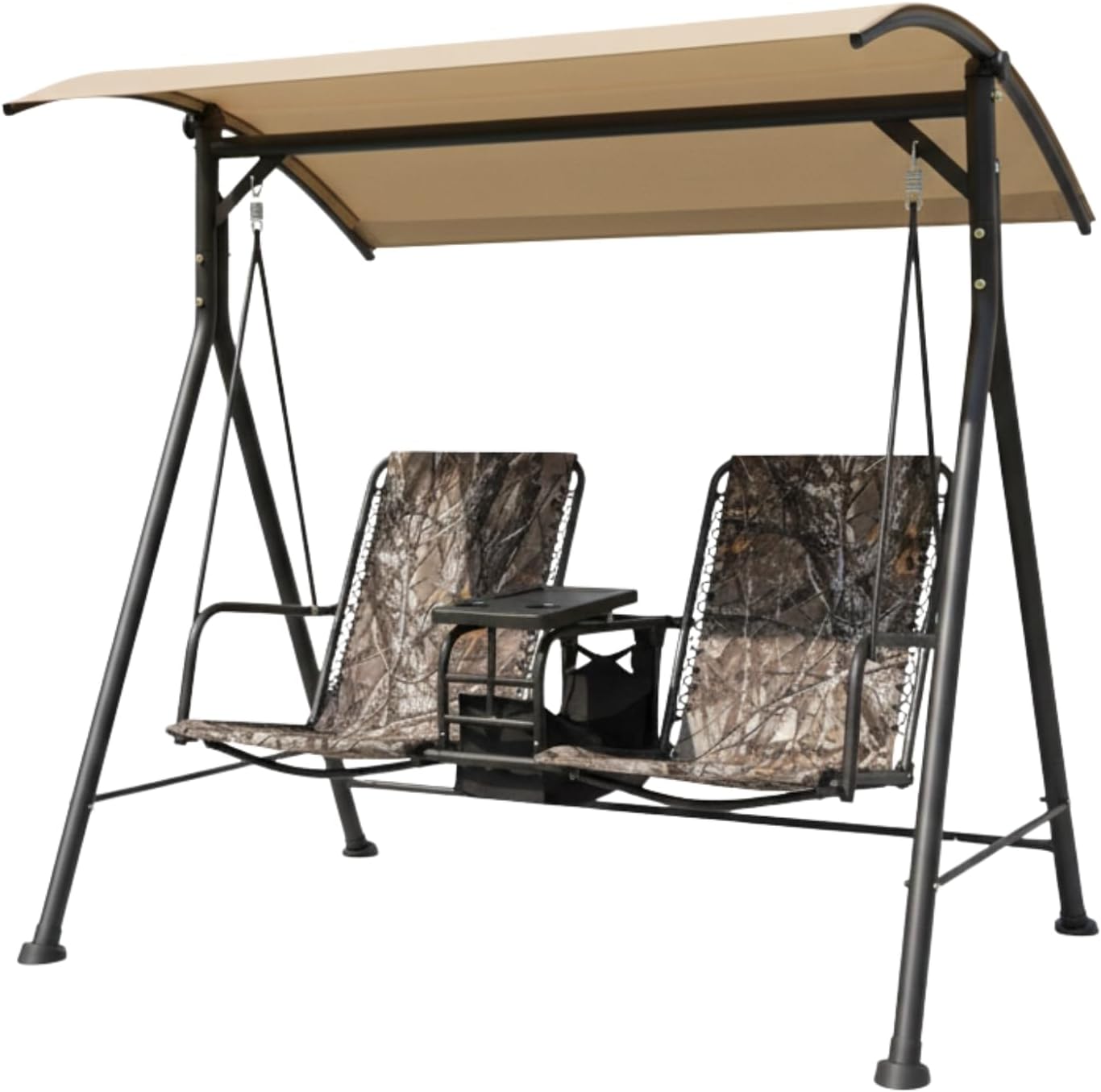 Garden Winds Durable 350 Replacement Canopy Top Compatible with 2 Seat Bungee Swing Models RUS487W, RUS487W-WM - Beige