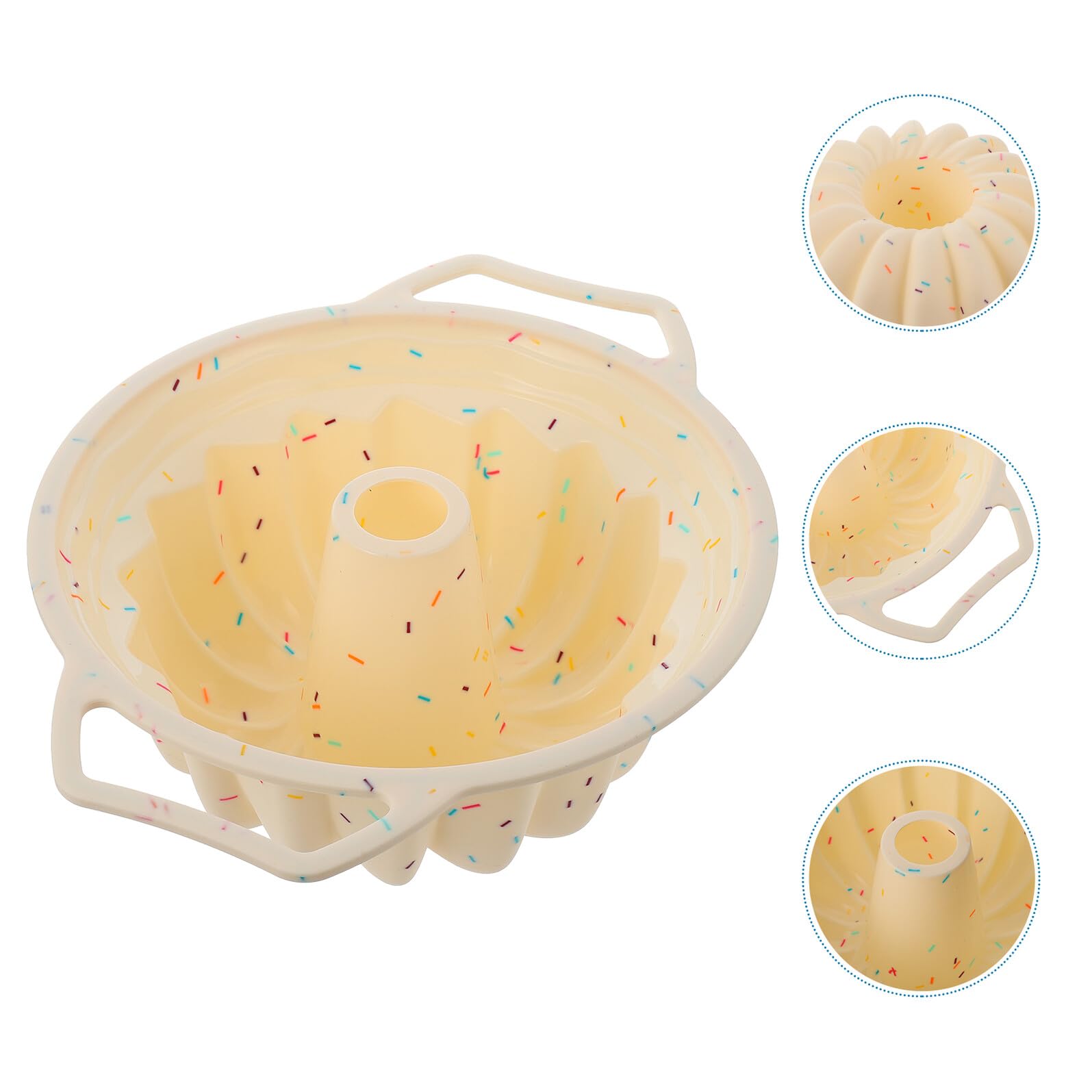 TOYANDONA Stampo per Torte Rotondo in Silicone Facile da Pulire, Adatto per Principianti, la Cottura Casalinga e Pasticcerie Professionali