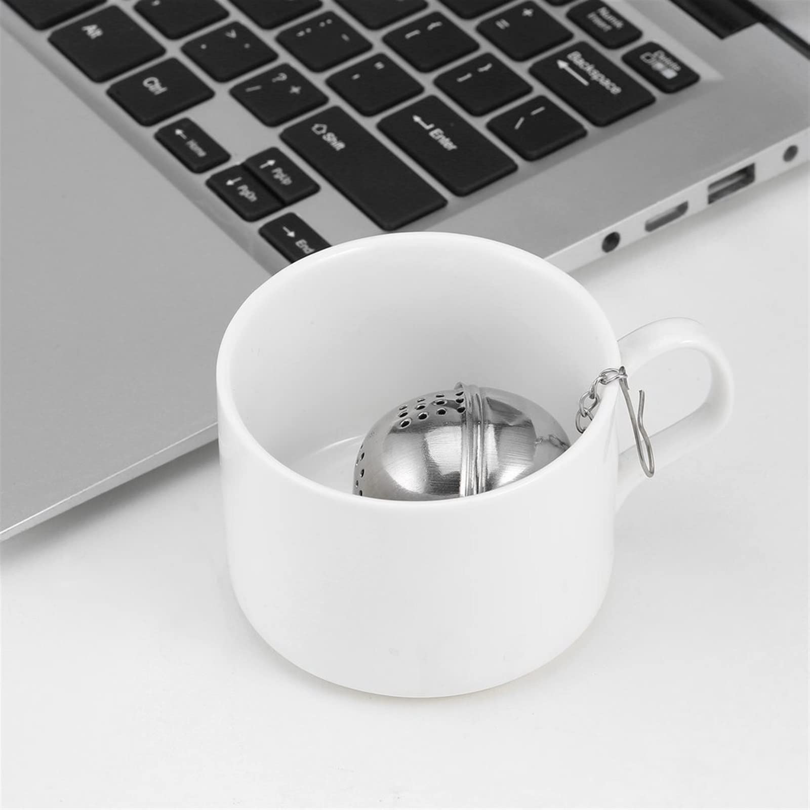 Colador de té reutilizable de malla de acero inoxidable, infusor de té, tetera, hoja de té, filtro de especias, utensilios de cocina