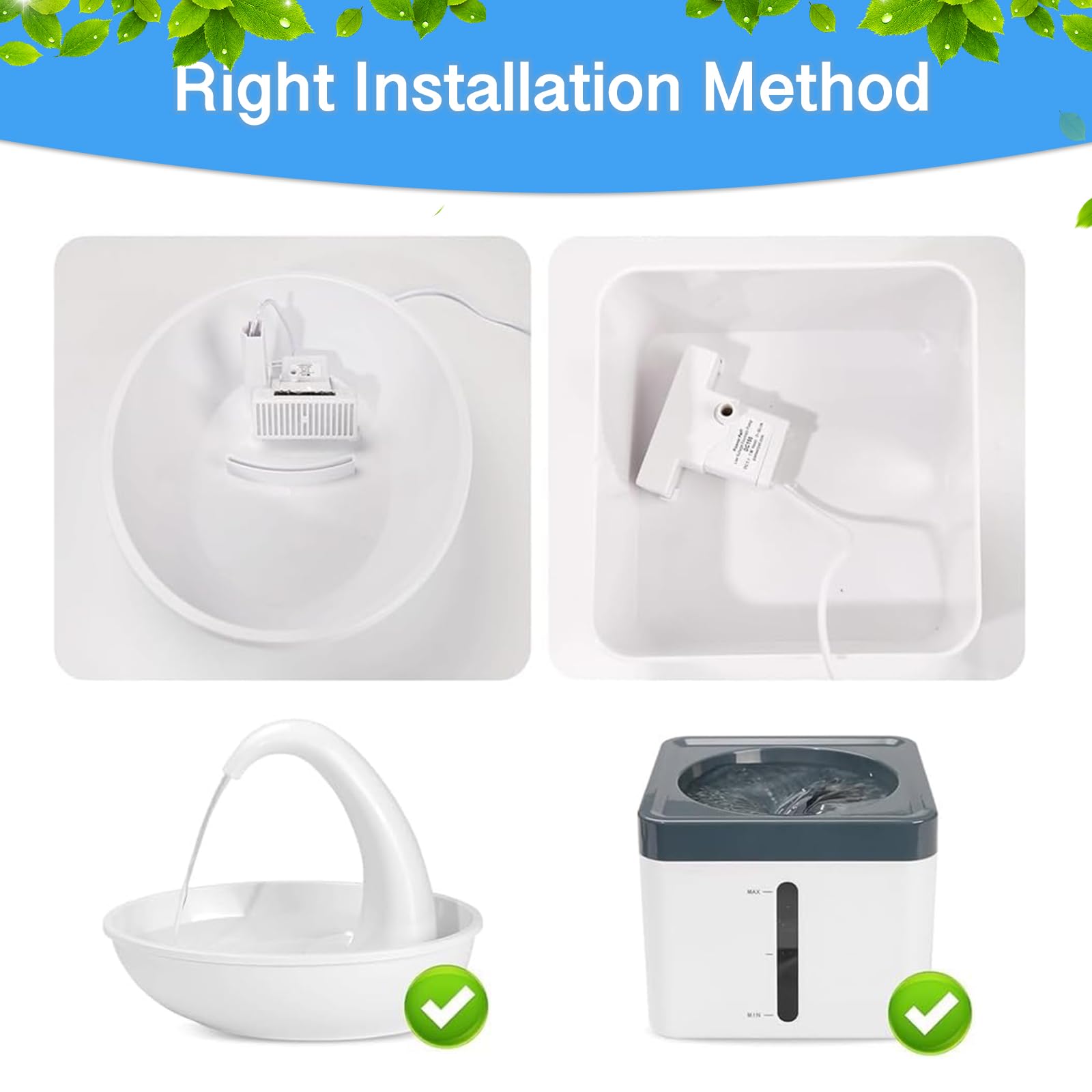 6 sztuk filtrów w kształcie litery T, do fontanny dla zwierząt domowych, uzupełnianie do fontanny Pioneer Mini i Swan dla zwierząt domowych, filtr zapasowy do fontanny dla zwierząt domowych