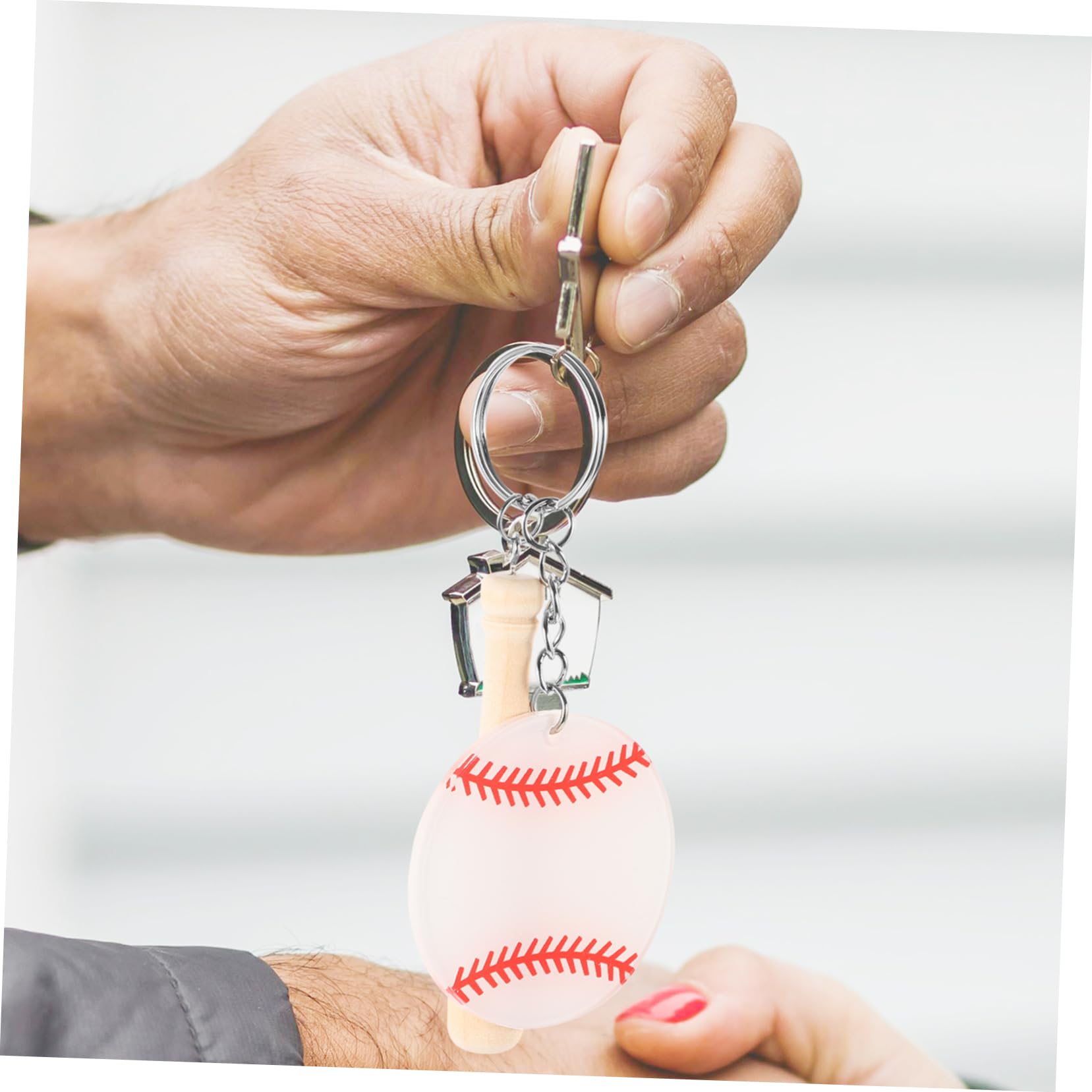 ifundom Portachiavi Softball E Baseball Portachiavi Decorativi Accessori Per Borse E Regali Per Amanti Del Baseball Design E Confidente Facile Attaccare