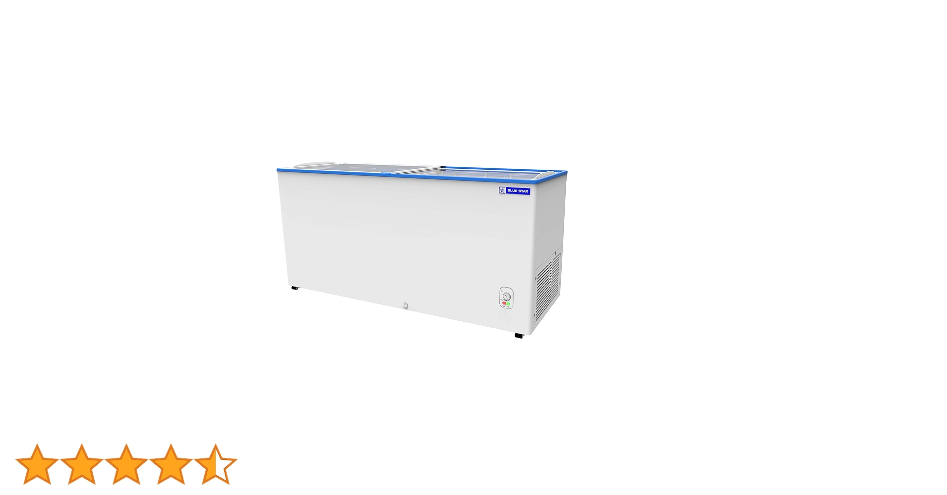 Blue Star GT200 Sliding Glass top Deep Freezer (198 Litres, White