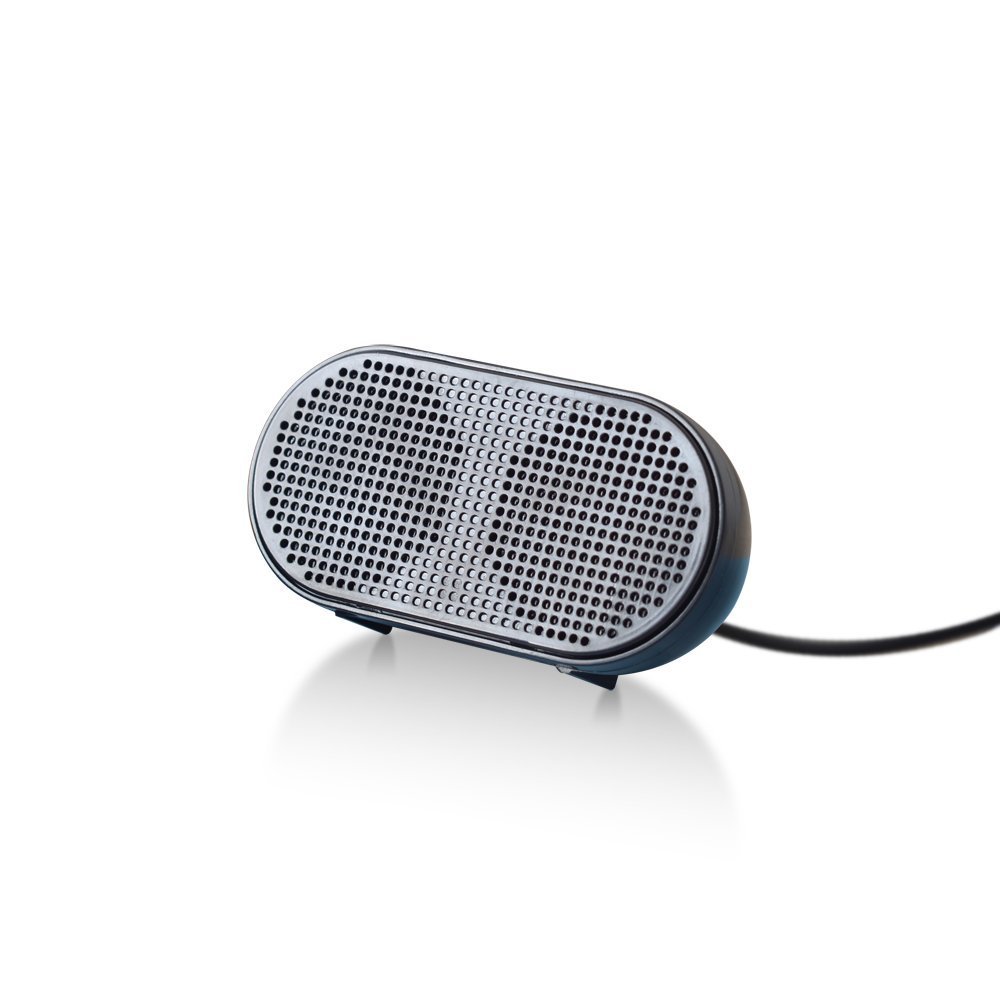 UKHONK Mini Altavoz USB Altavoz portátil Multimedia estéreo con Altavoz para portátil PC portátil (Negro)