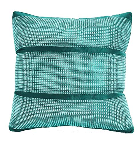 MA ONLINE - Funda de cojín (felpilla, 43 x 43 cm), Full Diamond Teal 17 X 17 Inches, One Size(17 x 17 Inches) Cover