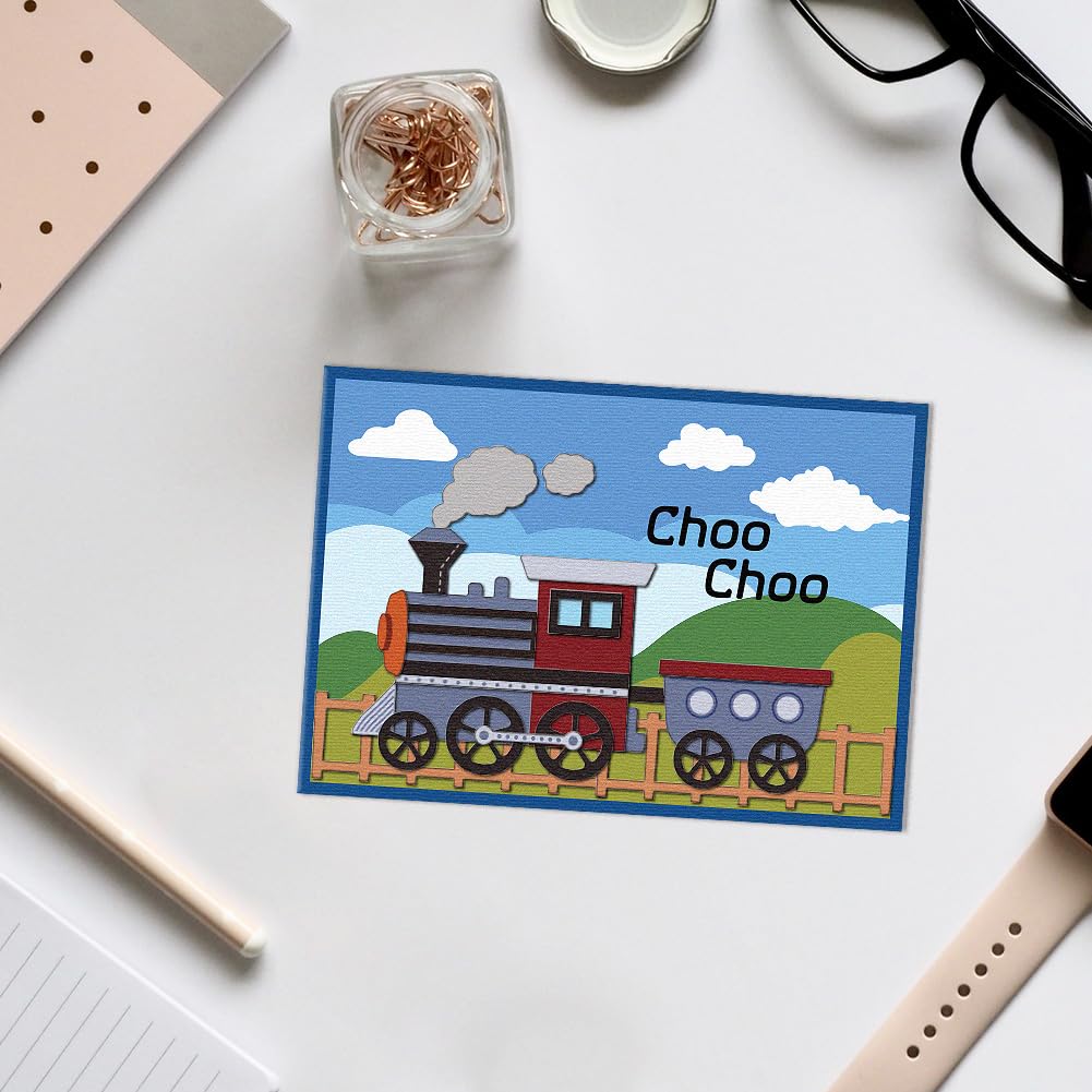 DELORIGIN Trains and Tracks Die Cuts - Image 3
