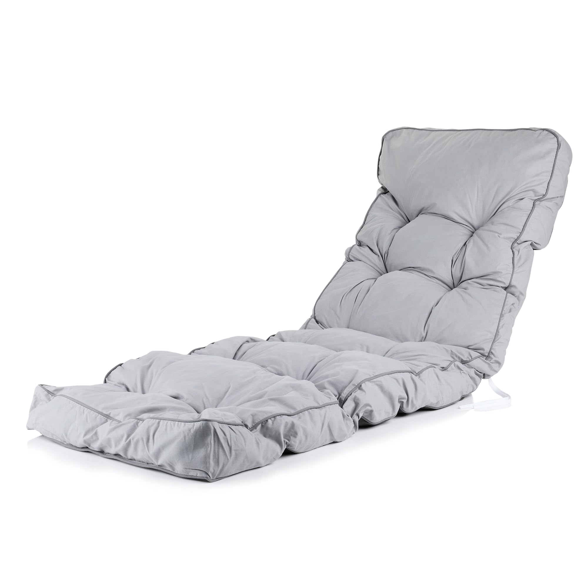 Alfresia Grey Relaxer Replacement Cushion – Garden Relaxer Chair Cushion, Classic Style, Tightly Packed Crumb Foam Filling, Use Chairs And Outdoor Furniture, Choice Of Colour (Grey)