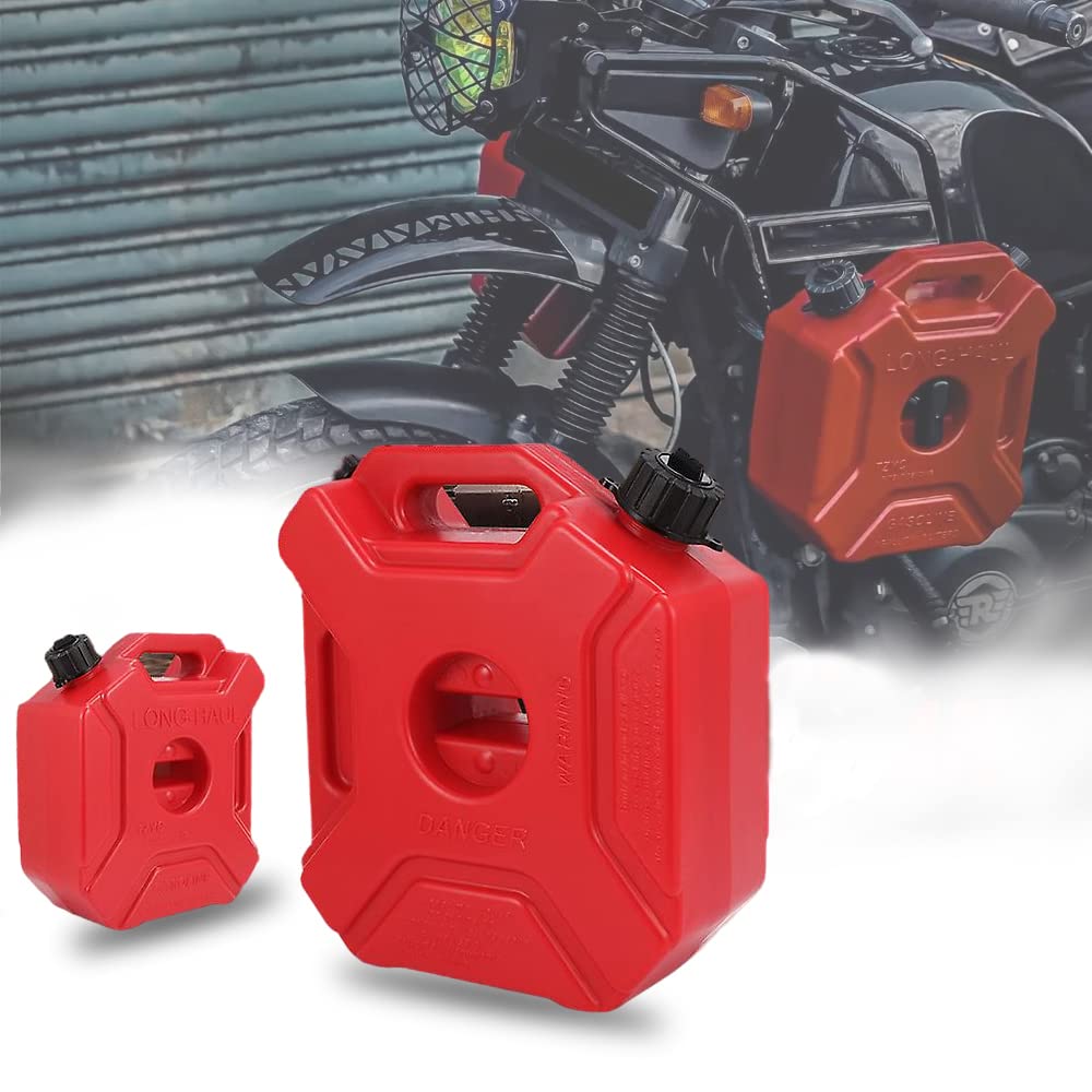 STERLING Jerry Can 5L Gasoline Oil Container with Bracket Lock & key for Motorcycle & Car - (1 piece) (Red)-image-31