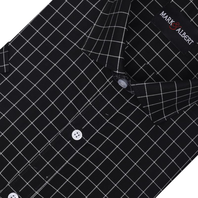 Image of Mark & Albert Men's Half Sleeves Regular Shirt