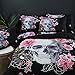 Treer Juego de Ropa de Cama 150/160cm/200X200cm Cráneo 3D Novedad Estampado Animal...