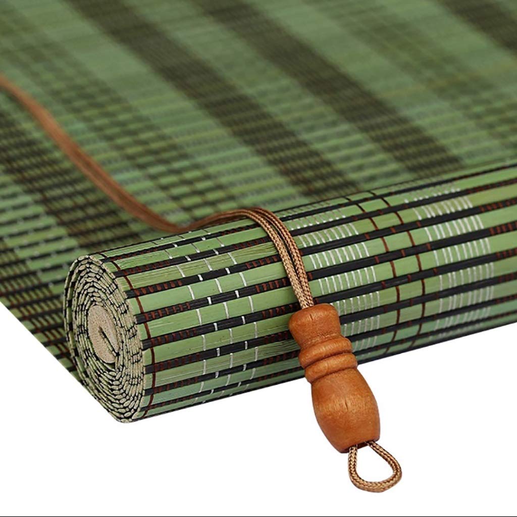 ZSH Bambusowe żaluzje, bambusowe żaluzje przeciwsłoneczne, japońskie filtry do salonu i sypialni, 3 kolory (kolor B, rozmiar: 60 x 160 cm)
