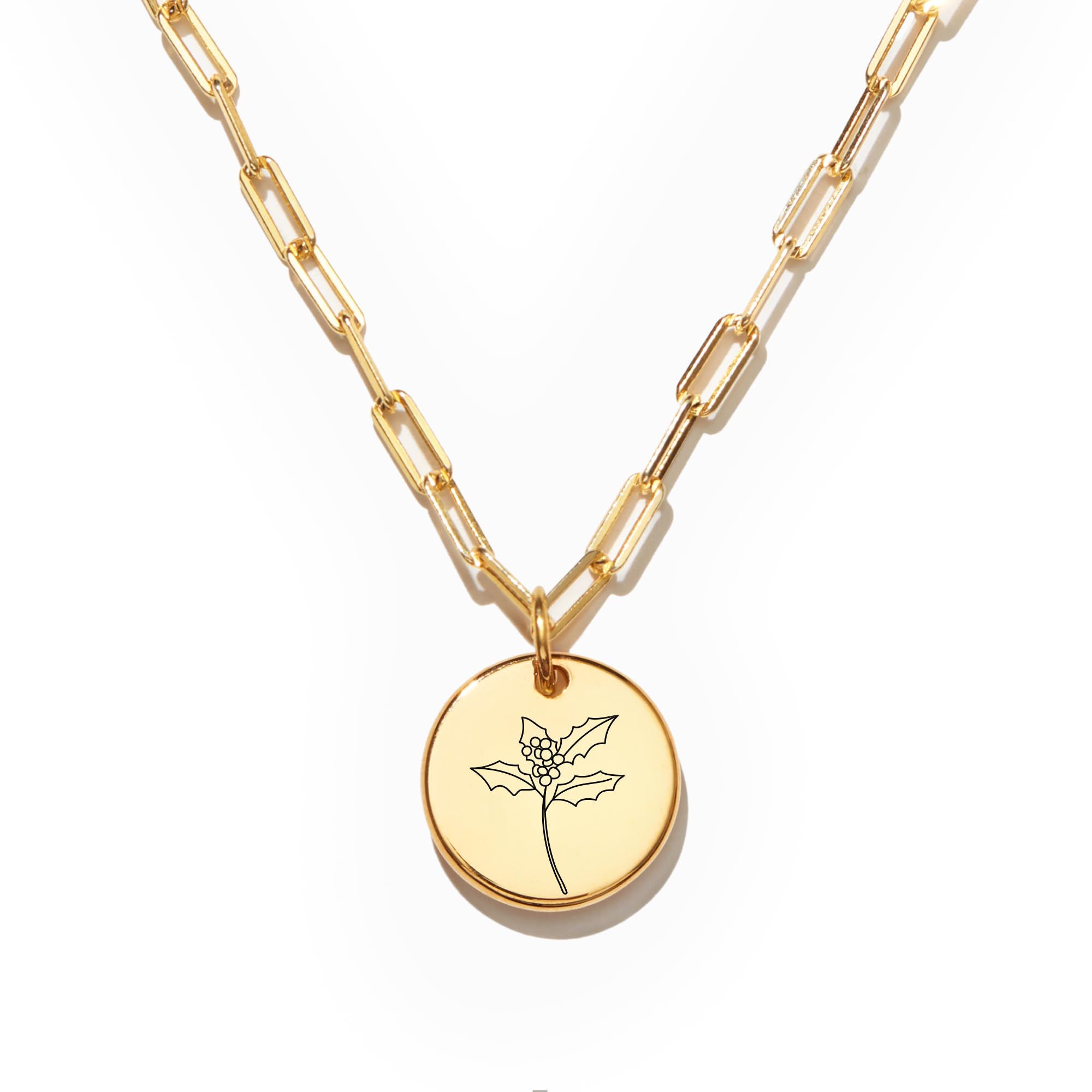 STORYJEWELLERY Birth Flower Necklace, Dainty Charm Necklace for Women, Trendy Flower Jewelry, Gifts for Women