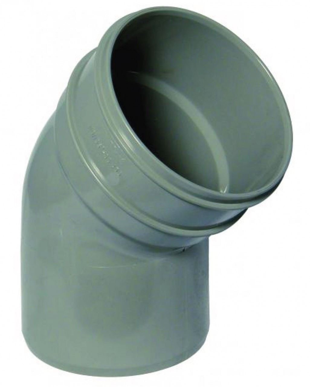 Floplast Grey Solvent Weld Soil Bottom Offset Bend