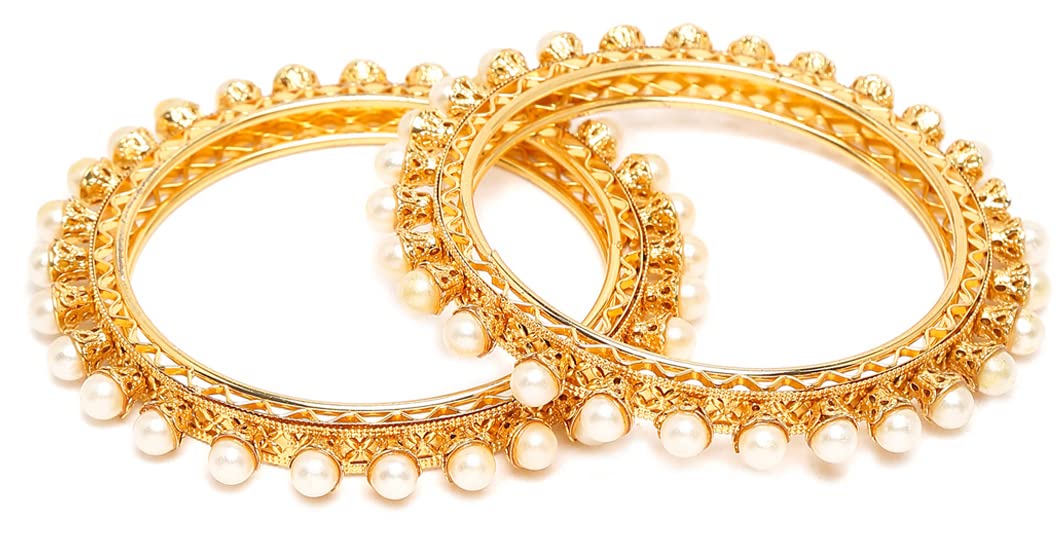 Shining Diva Fashion Latest Gold Plated Set of 2 Stylish Traditional Bangle for Women (10474b_2.8) (B0B65BT7LP) Amazon Price History, Amazon Price Tracker