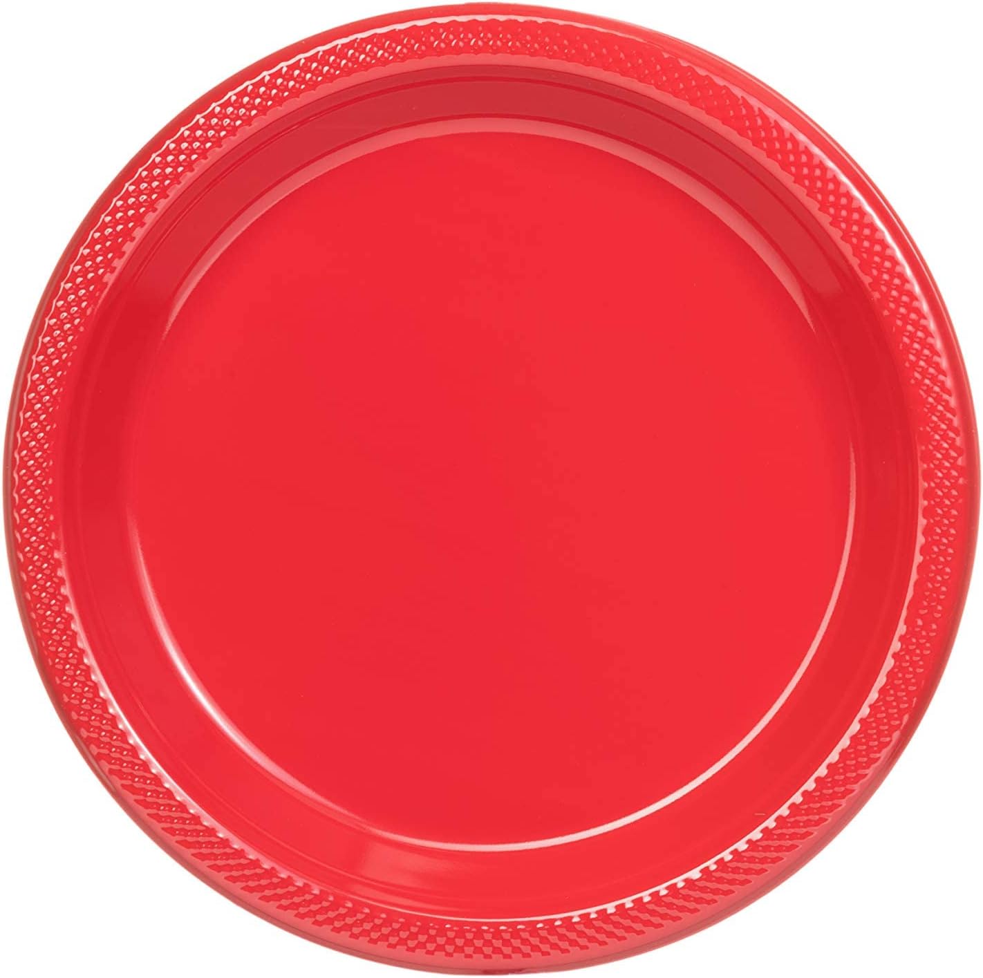 Onе-Dау Sаlе: Uр tо 80% оƒƒ Exquisite 10 Inch. Red Plastic Plates - 50 Count - Round Solid Color Disposable Plates - Red Dinner Party Plates For All Occasions - Red Plastic Party Plates For Parties