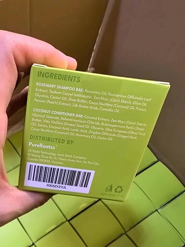 Miniatura 7 de Rosemary - Juego de 3 barras de champú y acondicionador  Crecimiento del cabello, regeneración y anti pérdida de cabello  Barras de champú sólido