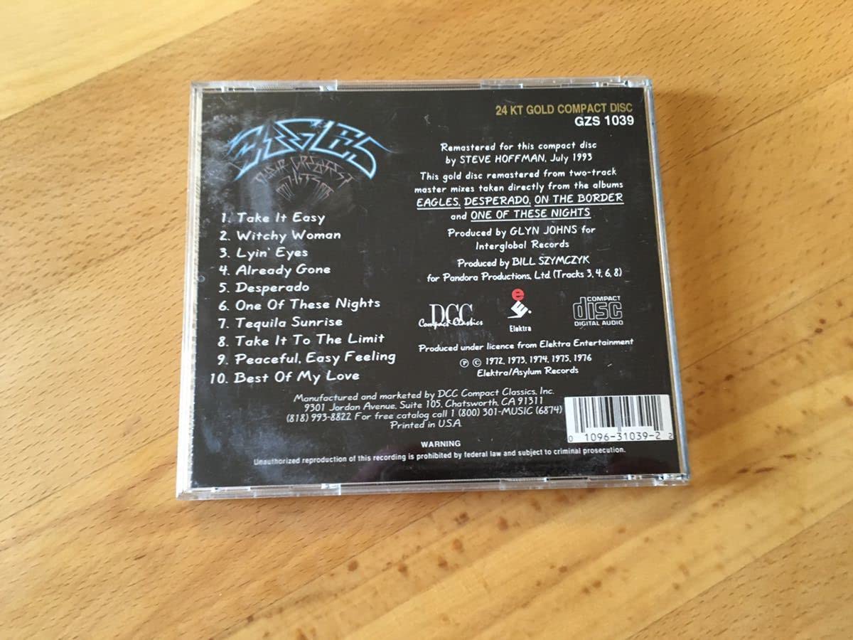 Amazon.co.jp: 希少盤Eagles/Their Greatest Hits 1971-1975(DCC