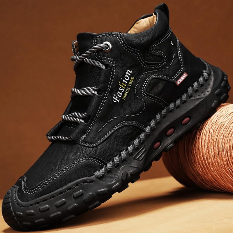 LZDZN Mens Boots Chelsea Shoes High Top Sneakers for Men Shoe Men's Black Brown Yellow Size Casual Man Fashion Sneaker2