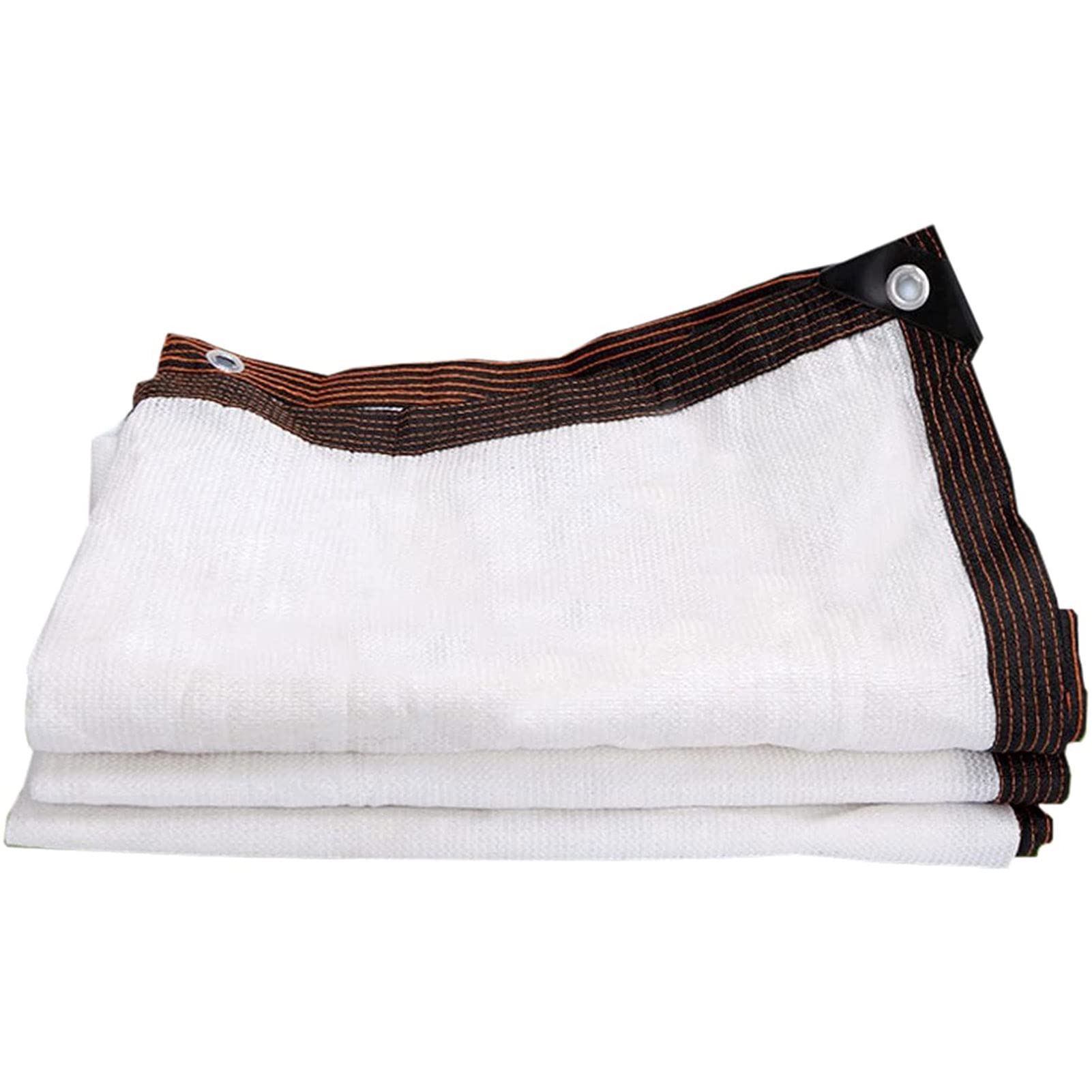 Sunblock Shade Cloth, 85% Sunblock Shade Cloth Net White UV Resistant, Garden Shade Mesh Tarp with Buttonhole, for Plant Cover, Greenhouse, Barn