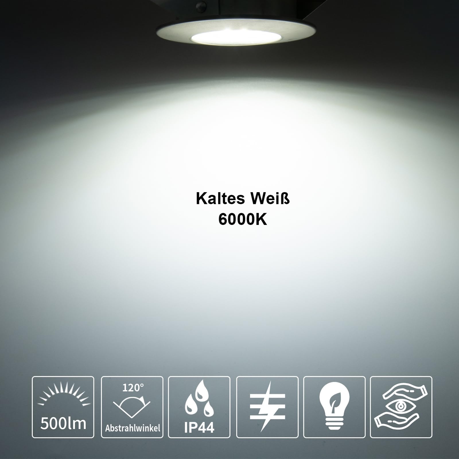 Faretti LED da Incasso per Cartongesso 5W,IP44 Luce Fredda 500LM,Foro 60-68mm per Bagno Cucina,Esterno Ultra Slim 30mm,Faretti Led Soffitto Inox 220V Set di 6