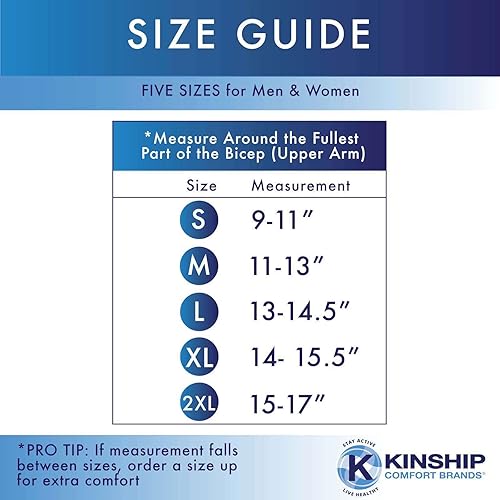 Miniatura 2 de Mangas de compresión de brazo para hombres y mujeres  Linfedema  Artritis  Absorbe la humedad  S, M, L, XL, 2XL