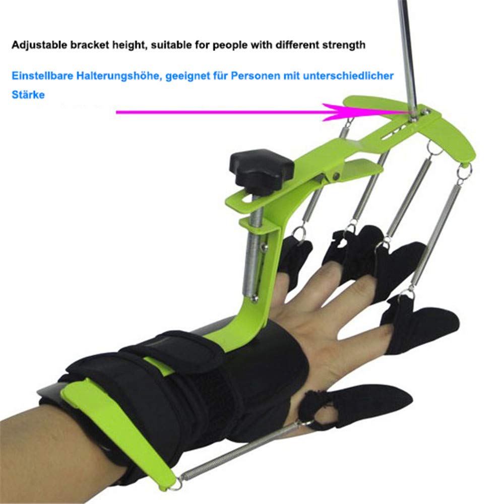 Ortesi per polso regolabili per dita, trainer per dita per riparazione esercizi sinistra e destra, tutore per riabilitazione delle dita, per esercizi per i tendini dei pazienti con emiplegia con ict