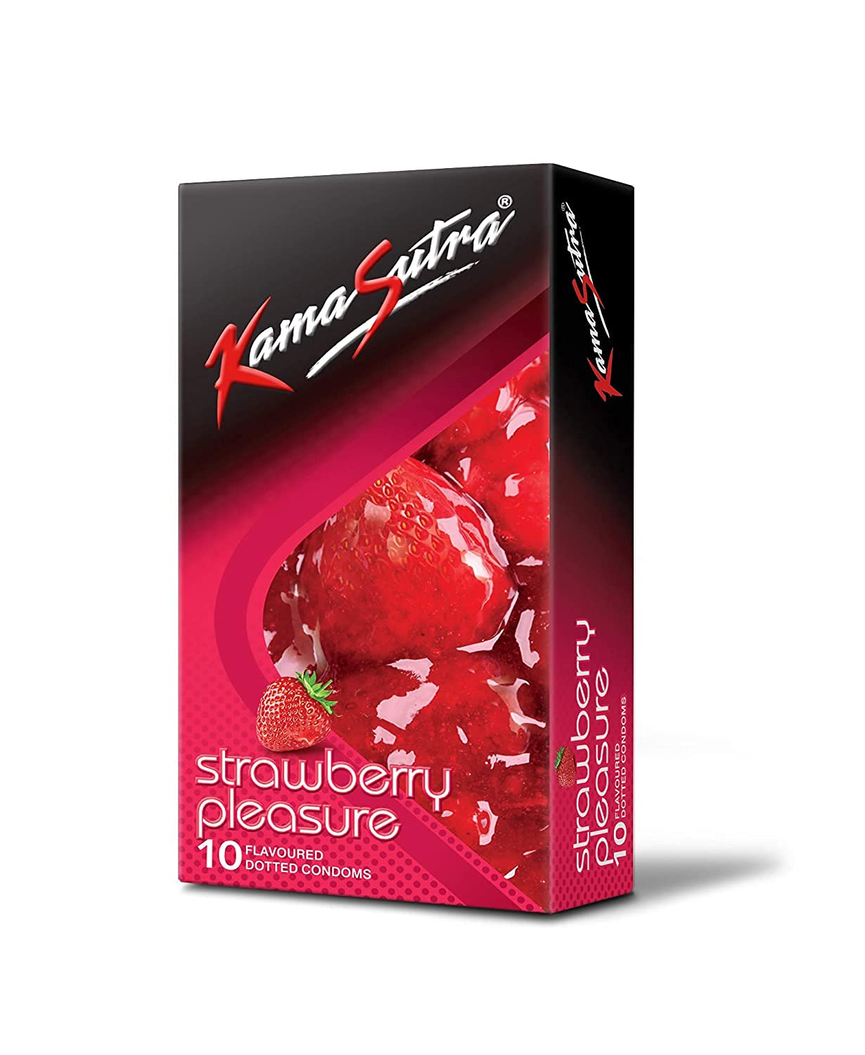 kamasutra flavored condom Tempting Flavour with Dotted Texture | Made with Natural Rubber Latex | Lubricated Condoms | Excite/Flavour Series (strawberry)-image-26