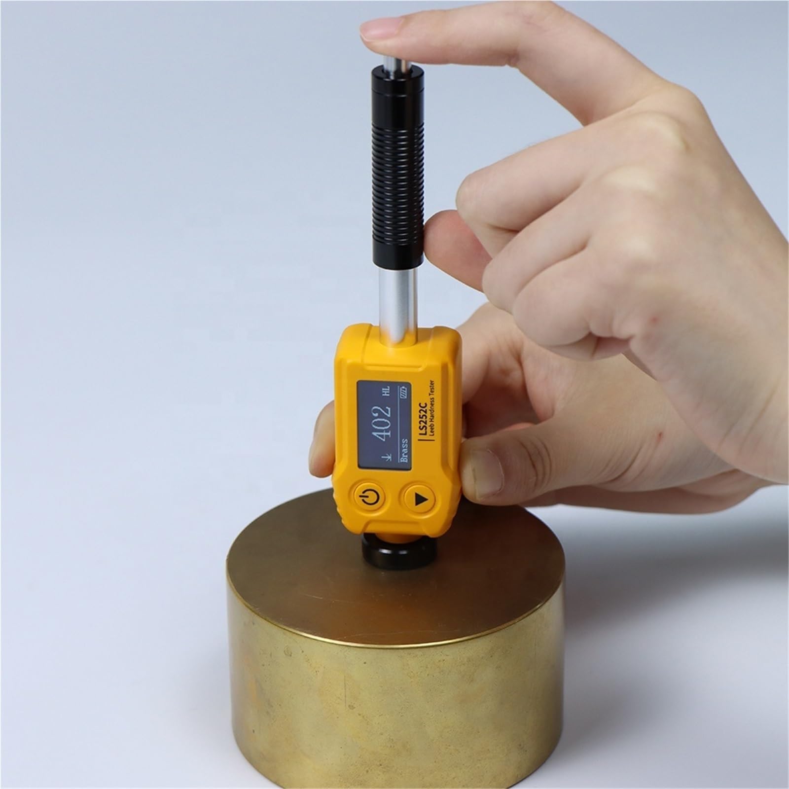 Kit de test d'eau dure, Machine d'essai de scléromètre de testeur de dureté Leeb universel et précis, test d'alliage d'aluminium, acier, métal,Excellente portabilité