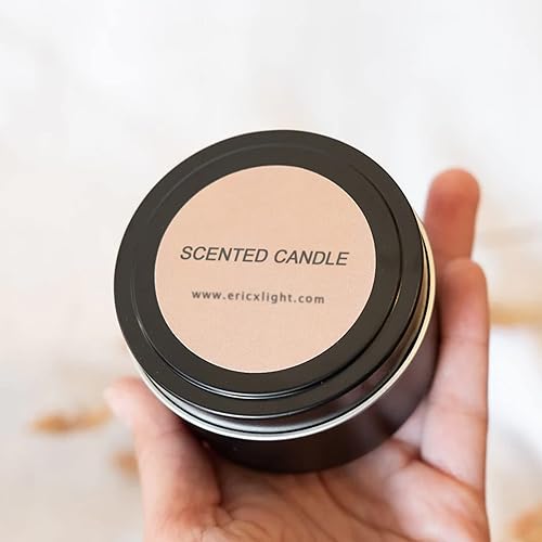 Miniatura 5 de EricX Light Lata de velas de 24 piezas, 4 onzas, para hacer velas, color negro